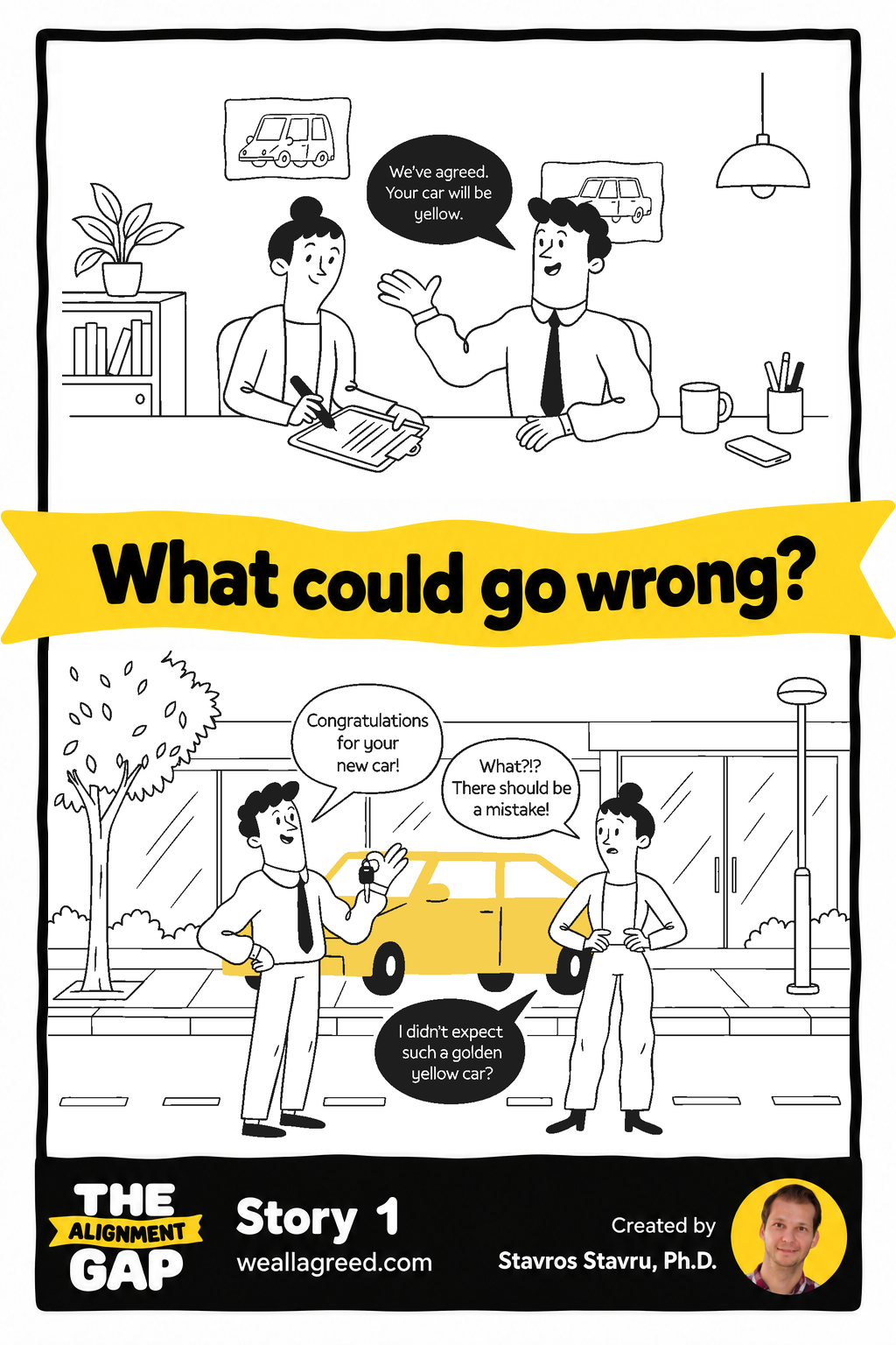 The Alignment Gap Story 01: Yellow. Obviously.